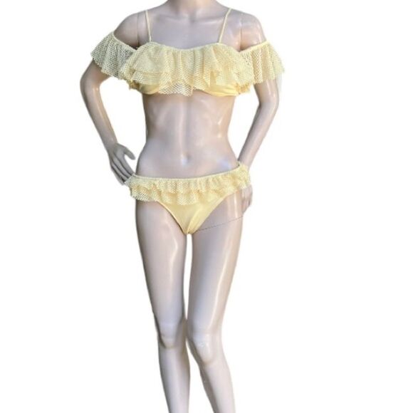 H&M 2-Piece Mesh Bikini Swimsuit 8 10 New - Picture 7 of 10